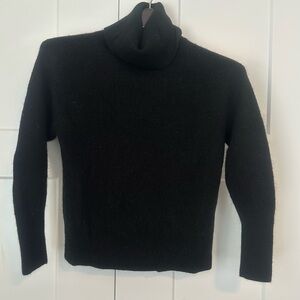 Quince Alpaca Wool Blend Turtleneck Crop Sweater - Women L